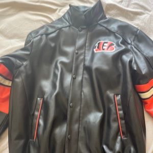 Cincanatti bengals pleather jacket